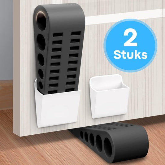 Moeve Deurstopper - Deurstoppers voor Binnen & Buiten - Deurstop - Deurvastzetter - Deurklem - Rubber - 2st