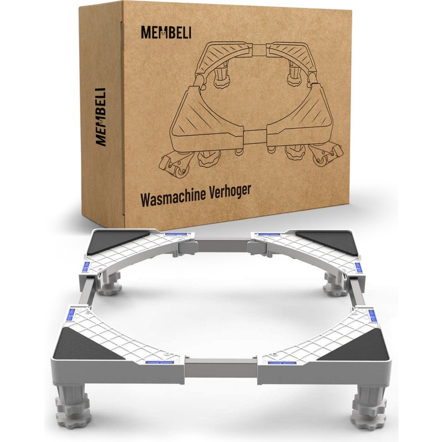 Membeli Waschmaschinenerhöhung - Waschmaschinen-Aufbaumöbel - Sockel - Umbau - Universalerhöhung - Anti-Vibration - 300kg