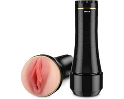 Sensa Pocket Pussy - Masturbator - Realistisch - Nep Vagina - Sex Toys voor Mannen - Kunstvagina - Nep Kut - Seksspeeltjes - Zwart